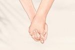 Couple holding hands romantically aesthetic illustration background - 4 fundamentals for authentic love